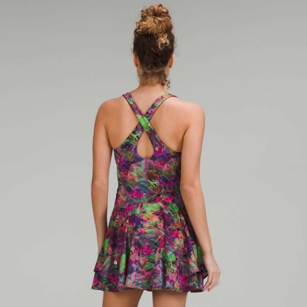 Lululemon Court Crush Tennis Dress Vivid Floral - Picture 2 of 8